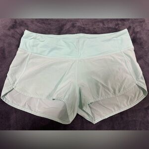 Mint Lululemon Speed Up Low Rise Lined 2.5” Short